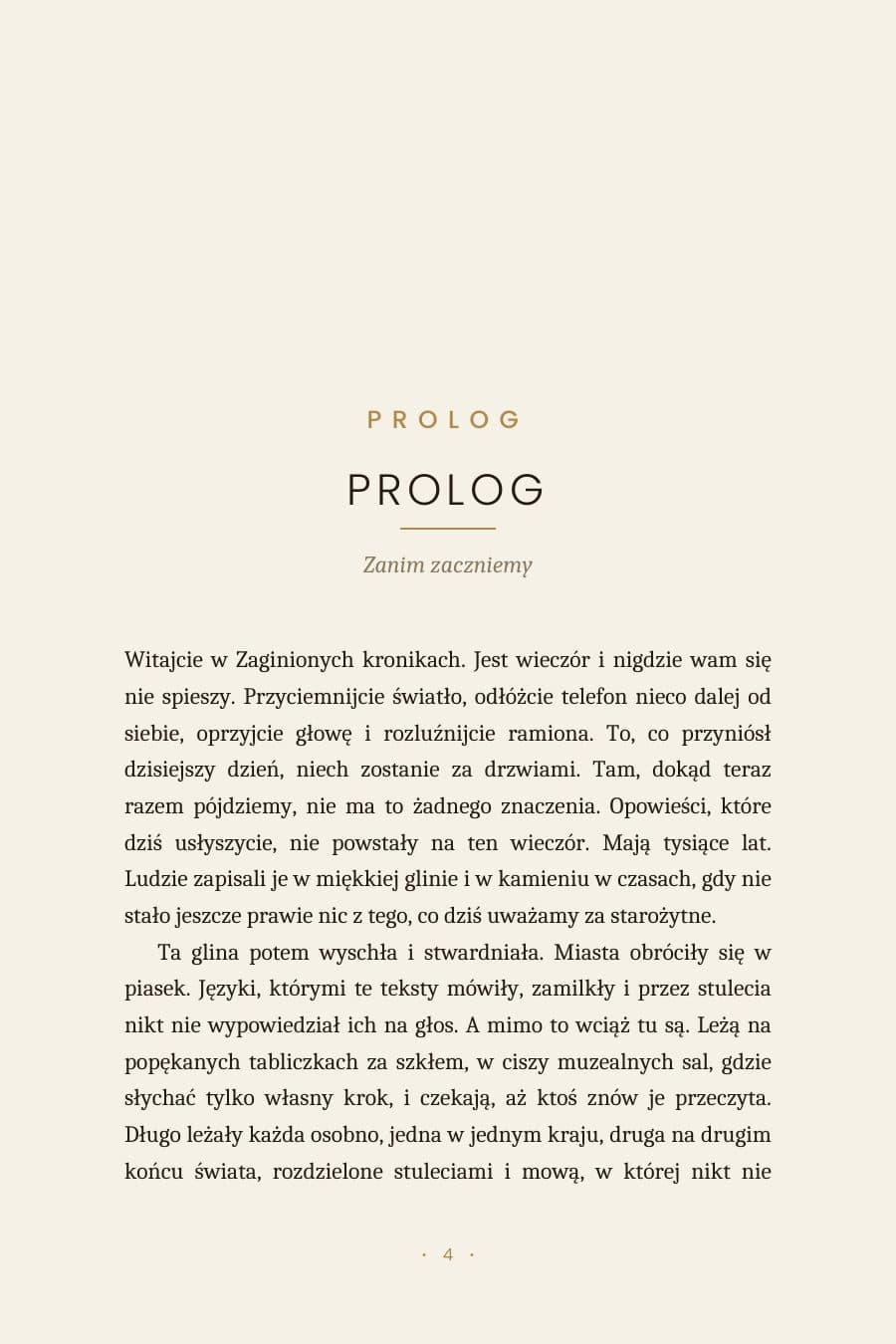 Próbka e-booka, strona 4 — początek prologu